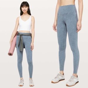 Lululemon Wunder Under High Rise Tight Snow Wash